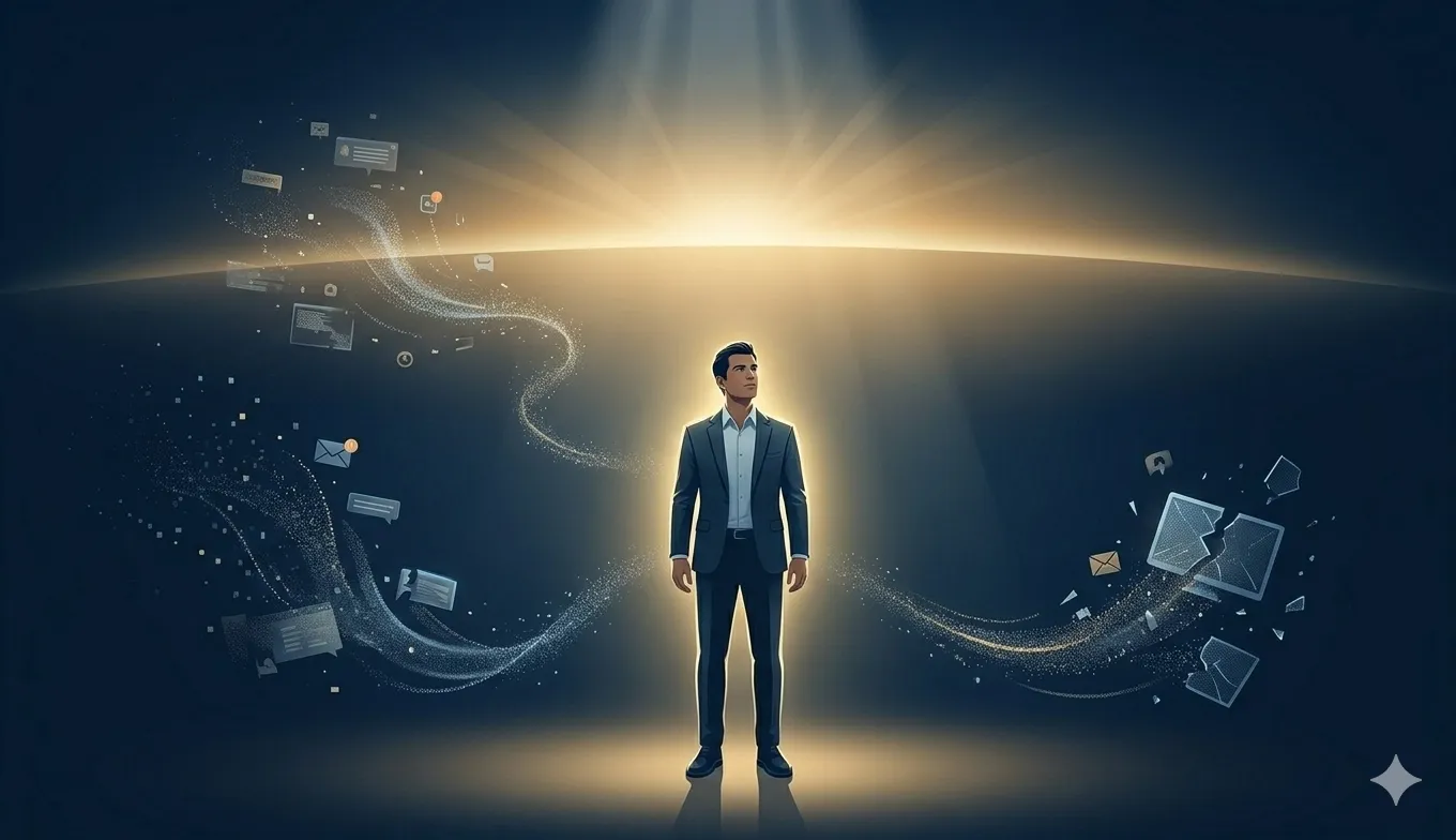 Attention fragmentation illustration